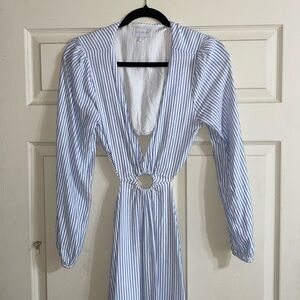 Sugarlips Long Sleeve Open Back Dress